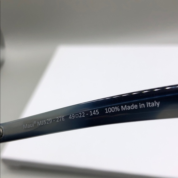 Maui Jim sunny days MJ 529-27E 49-22-245 UNISEX Blue Horn Blue Hawaii Lens. main image 7